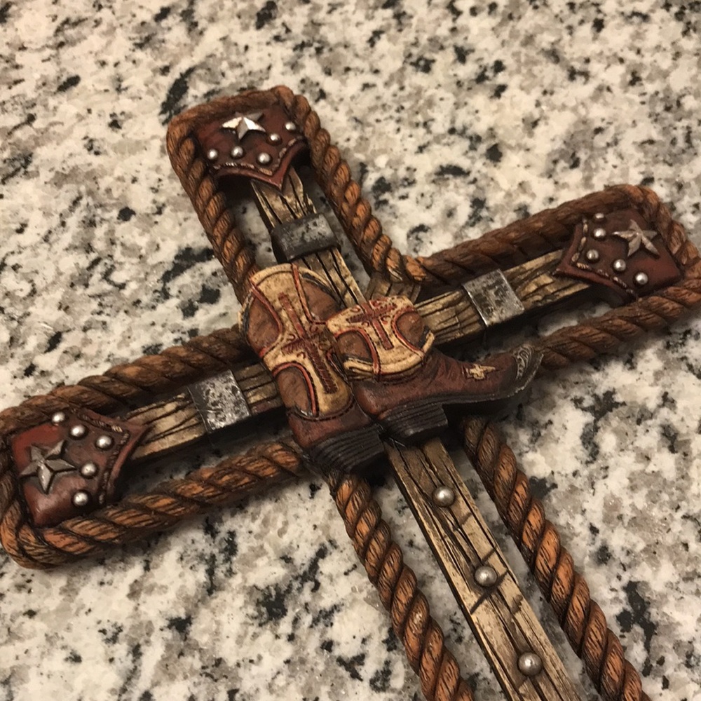 Western Decor Cross Ceramic